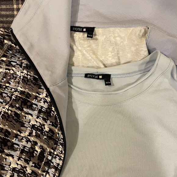 Bylyse Matching zip up and long sleeve shirt - Picture 2 of 2